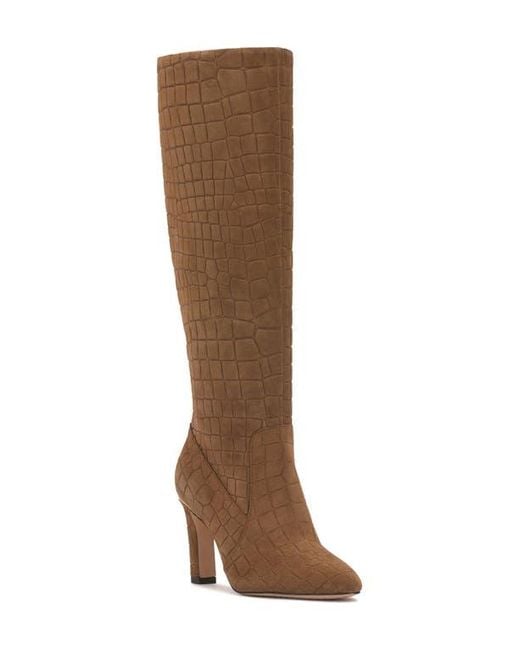Vince Camuto Women's Brown Gylina Knee-high Wide-calf Dress Boots Vince Camuto Women's Brown Gylina Knee-high Wide-calf Dress Boots