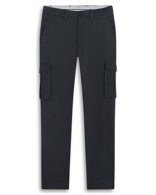 Bugatchi Gray Brushed Knit Flat Front Cargo Pants for men