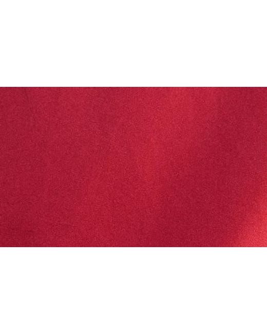 Mango Red Back Button Crop Top