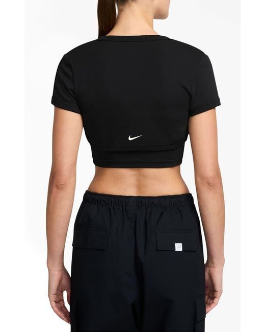 Nike Black Sportswear Chill Rib Crop Camisole & Bolero Set