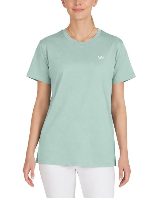 Alix Green Bow Jersey Tee