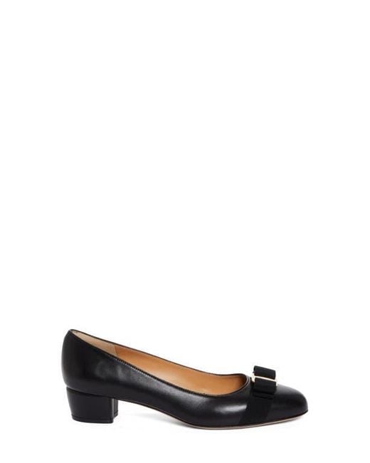 Ferragamo Black Vara Soft Pump