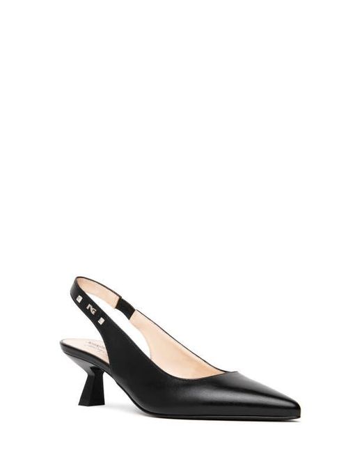 Nero Giardini Black Pointed Toe Slingback Pump