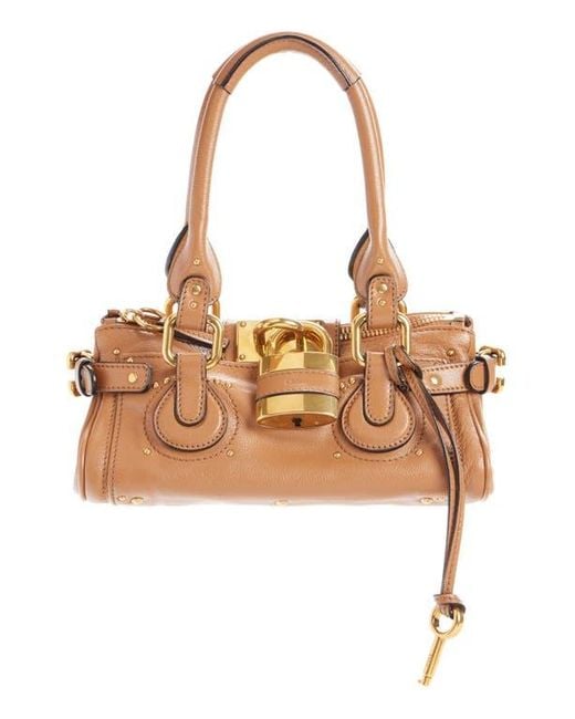 Chloé Brown Small Paddington Leather Satchel