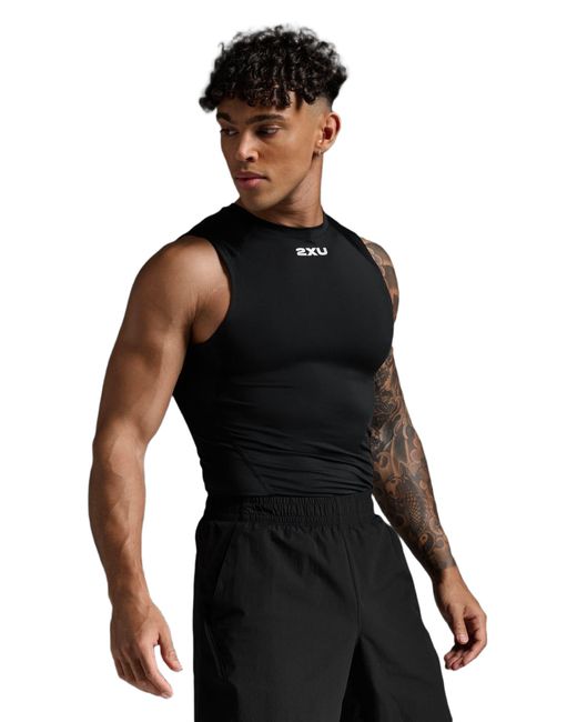 2xu Black Core Compression Sleeveless for men