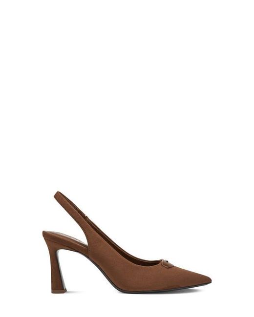 DKNY Brown Camzy Slingback Pointed Toe Pump