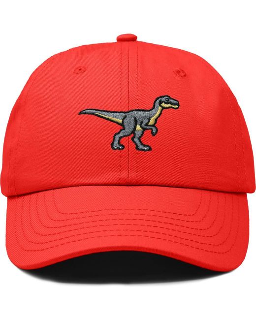Alix Red Velociraptor Dad Cap for men