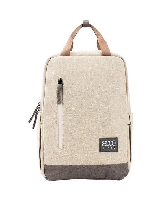 8000Kicks Natural Hemp Backpack