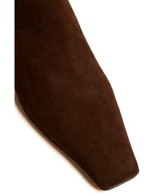 Khaite Brown Marfa Suede Knee High Boot
