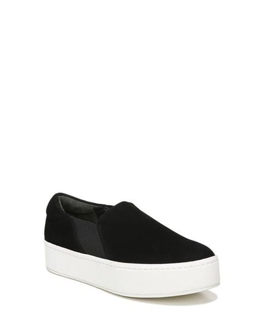 Vince Black Warren Platform Slip-On Sneaker