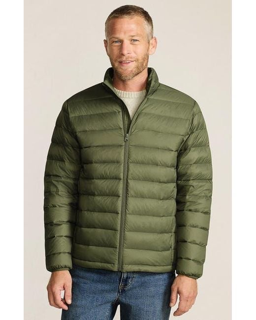 Lands' End Green Wanderweight Ultralight Packable Down Jacket for men
