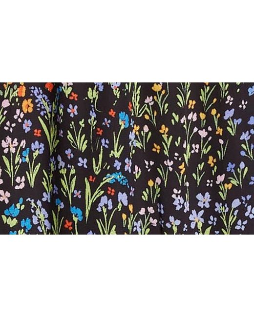 Ramy Brook Multicolor Avayah Floral Print Ruffle Maxi Dress