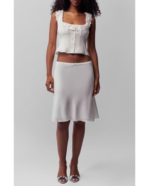 GUIZIO White Paloma Lace Top