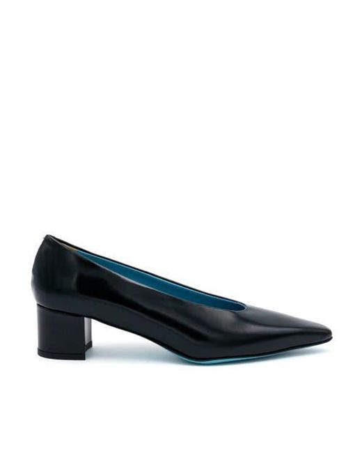 Valentina Rangoni Blue Vera Block Heel Pump
