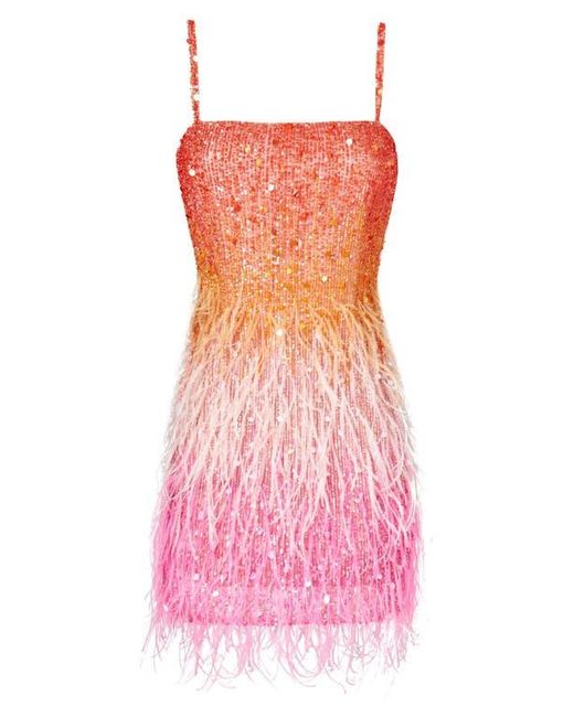 nadine merabi pink feather dress In Love  Our most loved MIA feather skirt is now available in blue!  Limited edition. Available now exclusive to nadinemerabi.com