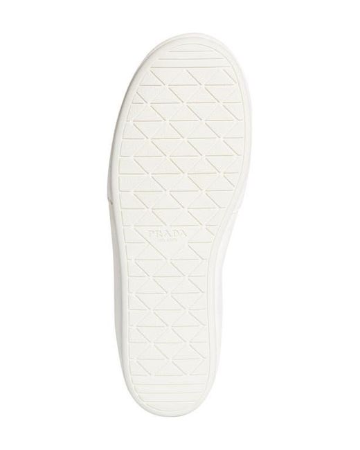 Prada White Low Top Sneaker