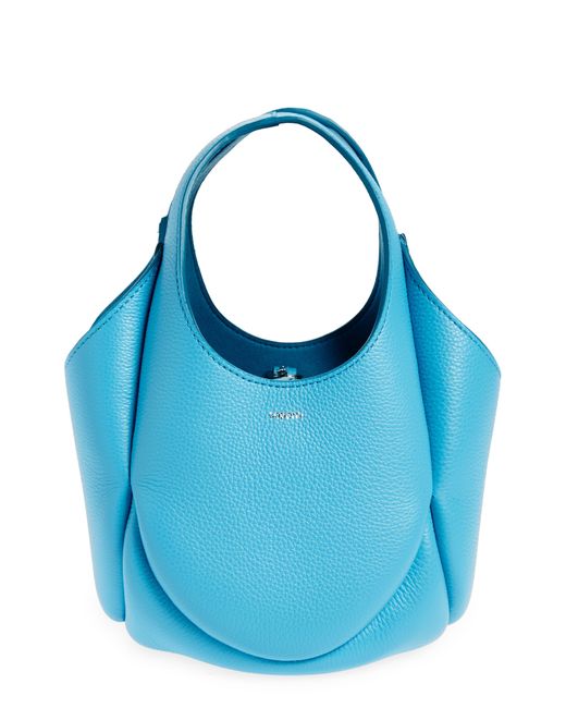 Coperni Blue Mini Swipe Leather Handbag