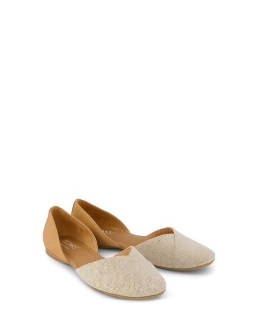 TOMS Brown D'Orsay Flat