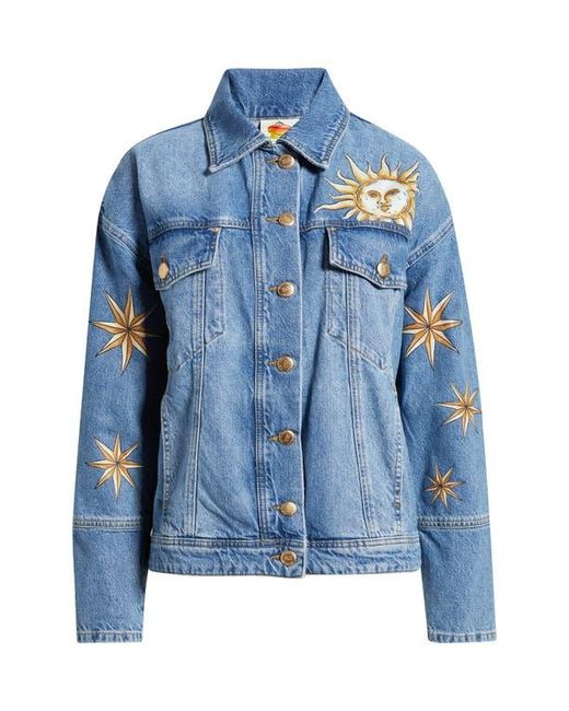 Farm Rio Blue Mistical Jacket