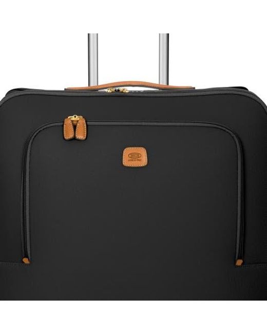 Bric's Black Firenze Softside 30 Large Checked Compound Spinner Luggage