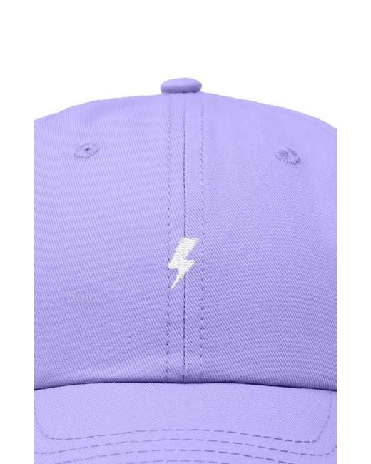Alix Purple Lil Bolt Dad Cap for men