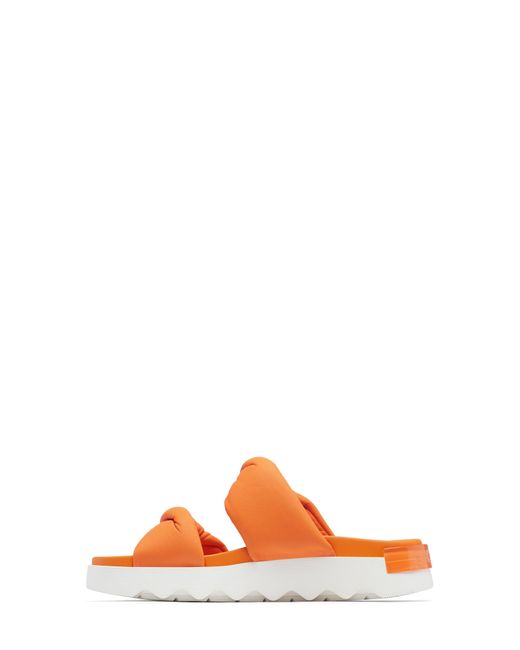 Sorel Orange Viibe Twist Slide Sandal