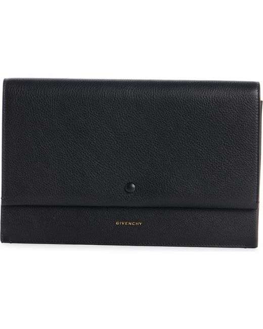 Givenchy Black Day Leather Flap Pouch