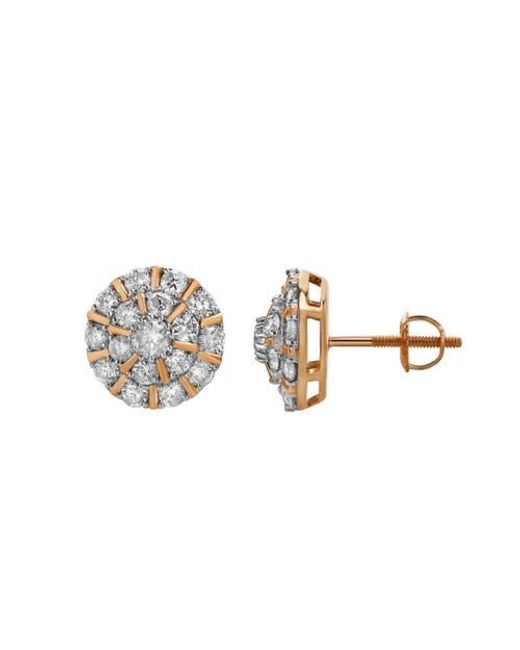 LuvMyJewelry Metallic Hadrianus 10K Diamond Earrings