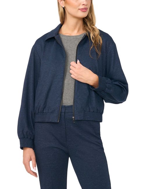 Halogen® Blue Bomber Jacket