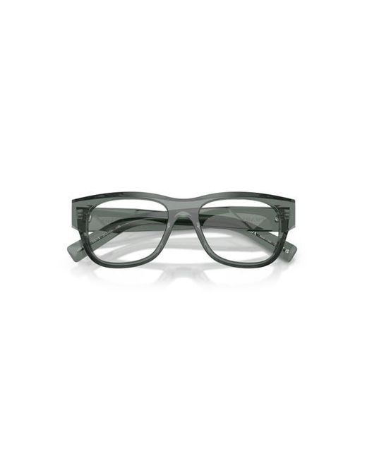 Prada Gray 51Mm Square Optical Glasses for men