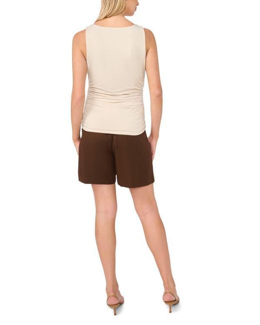 Halogen® White Ruched Compression Tank