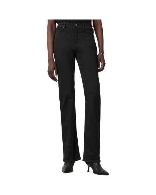 AllSaints Black Haldan Slim Bootcut Jeans