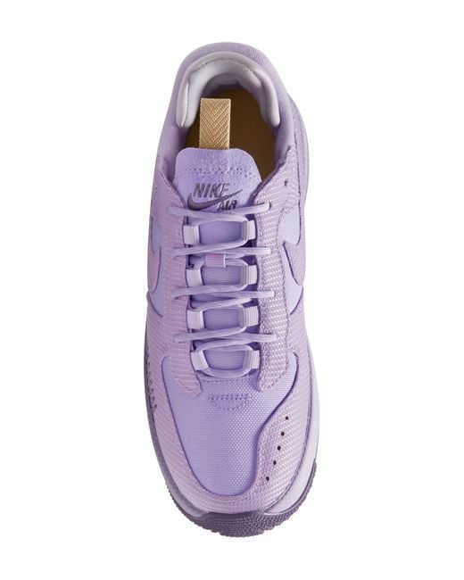 Nike Purple Air Force 1 Wild Hiking Sneaker