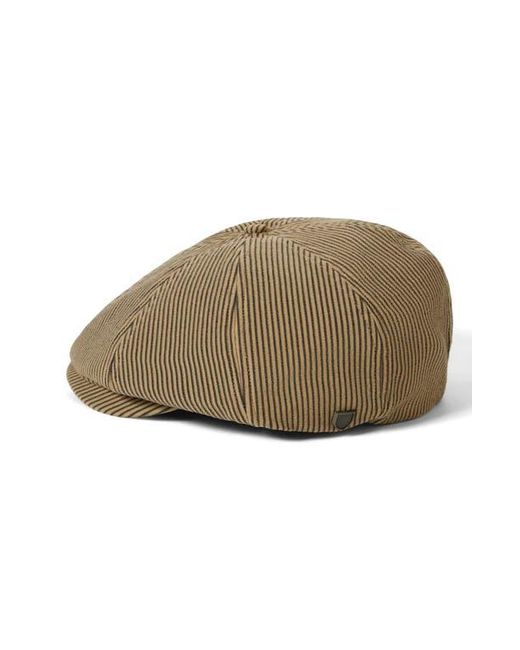 Brixton Natural Brood Stripe Driving Cap