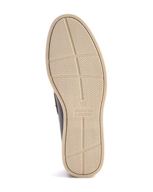 Johnston & Murphy Blue Monaco Boat Shoe for men