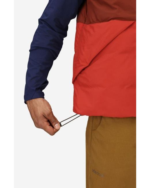 Marmot Red Ares Packable Recycled Nylon 700 Fill Power Down Puffer Vest for men