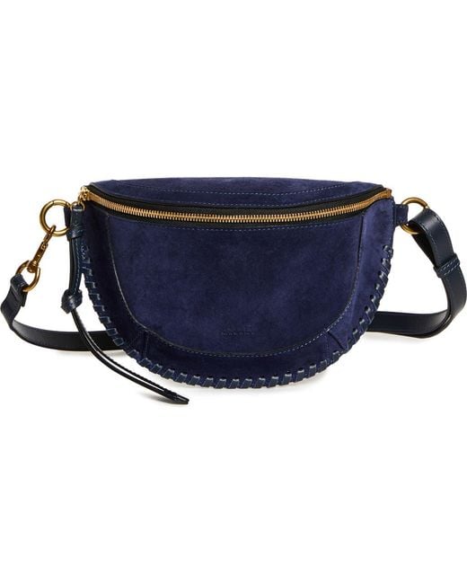 Isabel Marant Blue Skano Xo Capsule Suede Belt Bag