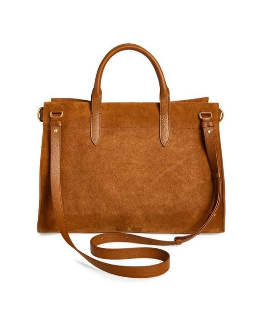Burberry Brown Medium Cotswolds Suede Tote