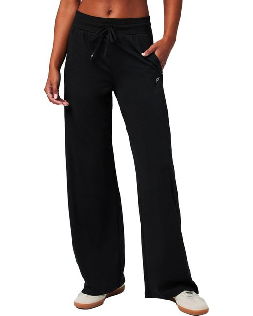 Fabletics Black Cloud Jersey Wide Leg Pant
