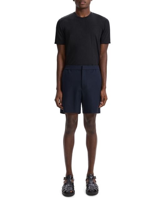 Theory Blue Curtis Slim Fit Internal Drawstring Shorts for men