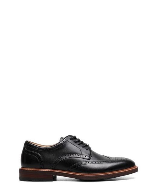 Florsheim Black Anthem Wingtip Blucher for men