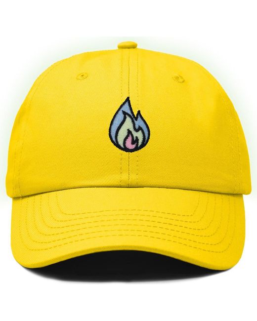 Alix Yellow Fire Dad Hat for men