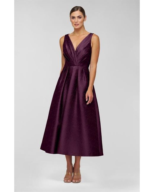 Kay Unger Purple Olivia Sleeveless Cocktail Dress