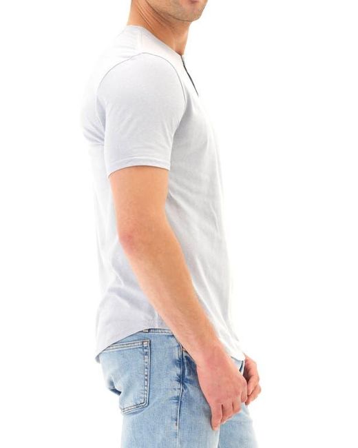Threads For Thought Blue Baseline Slub Henley for men