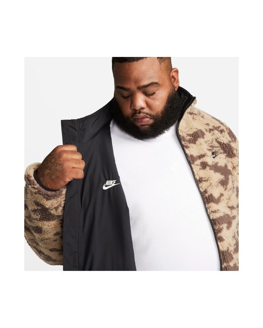 Nike Reversible Winterized Zip Jacket in Black for Men | Lyst