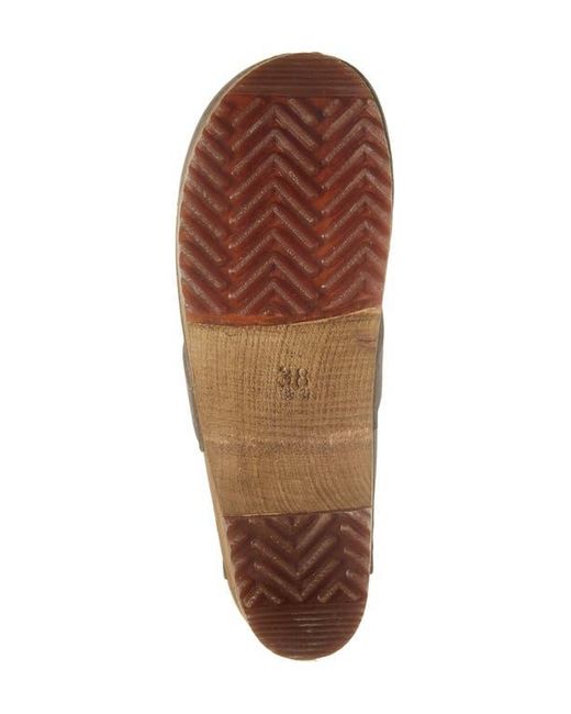 Sanita Brown Platform Clog