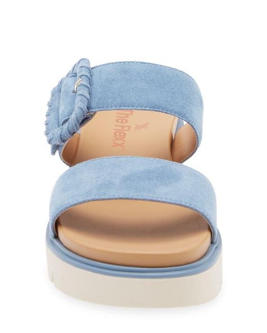 The Flexx Blue Atena Platform Slide Sandal