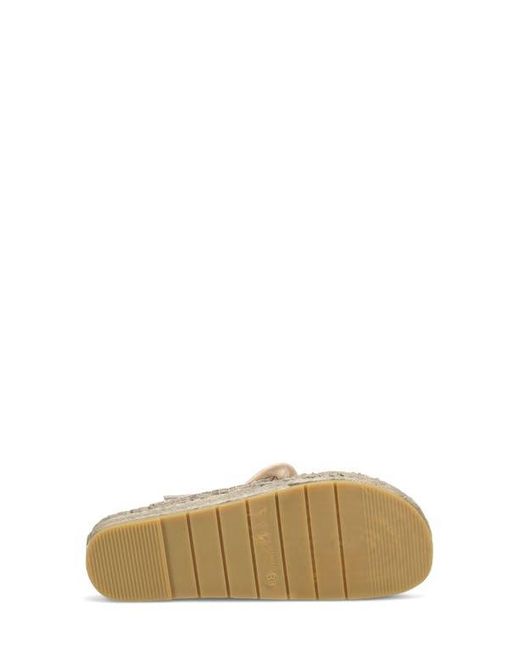 Ron White Multicolor Erin Espadrille Platform Wedge Slide Sandal