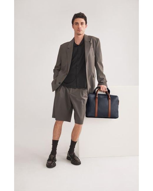 Cole Haan Blue Triboro Leather Briefcase for men