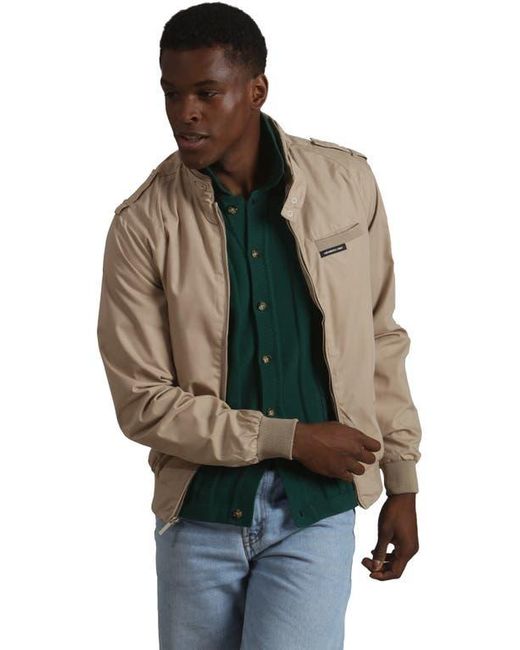 Members Only Green Classic Iconic Racer Jacket for men